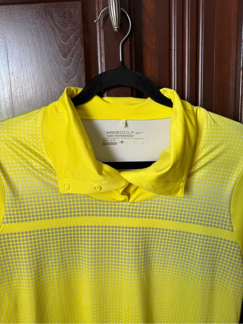 Nike Golf Women’s Yellow Short Sleeve Golf Performance Polo L